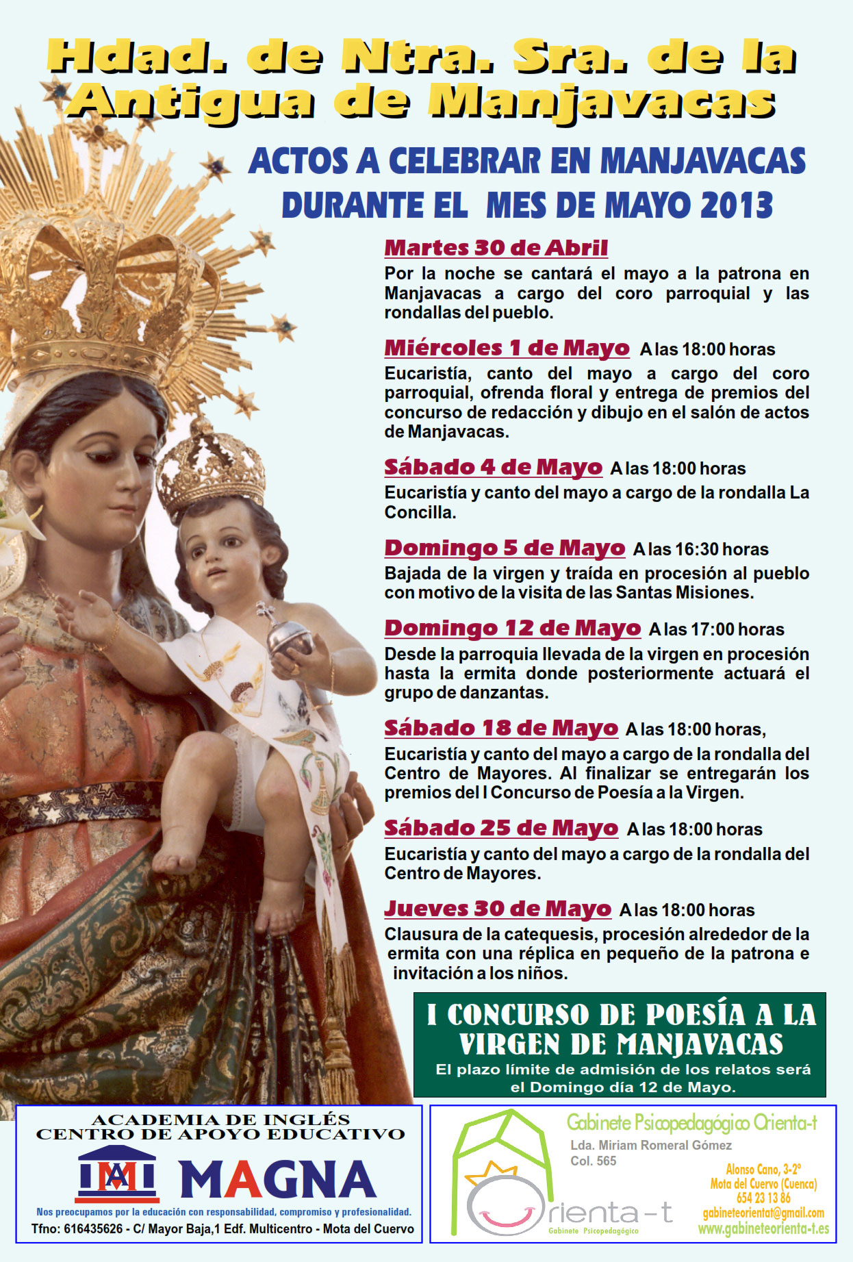 Cartel de actos de 2013