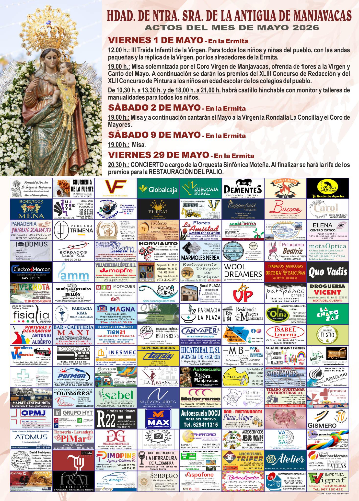 Cartel de actos de 2026