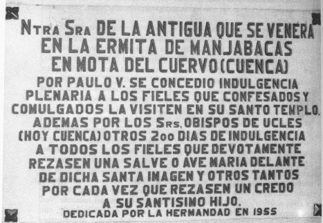 Placa Indulgencia Plenaria