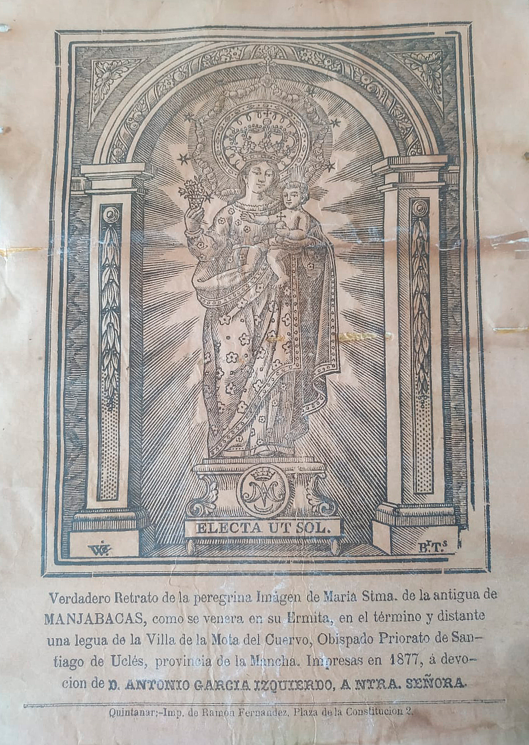 Litografía de 1877
