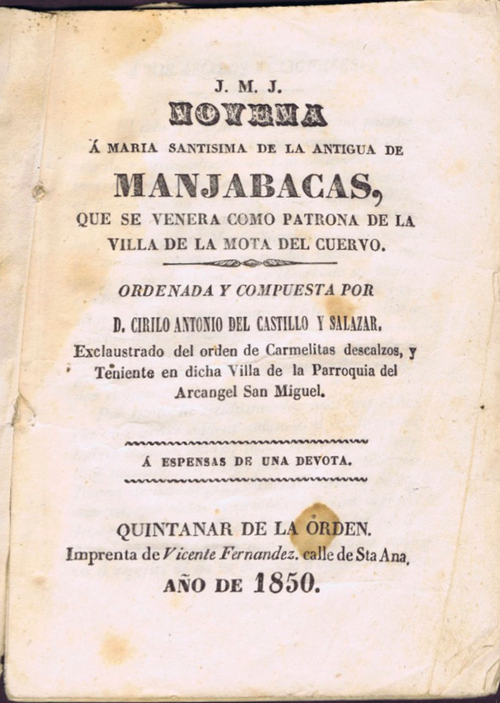 Novena     de 1850