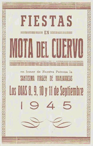 Programa de las fiestas de 1945