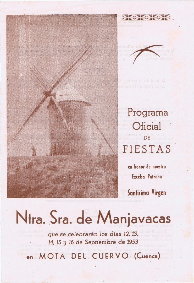 Programa de las fiestas de 1953