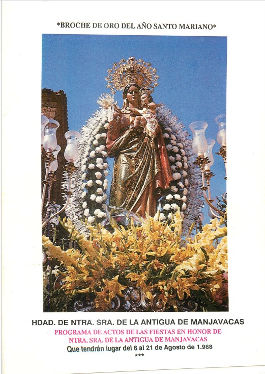 Programa de las fiestas de 1988